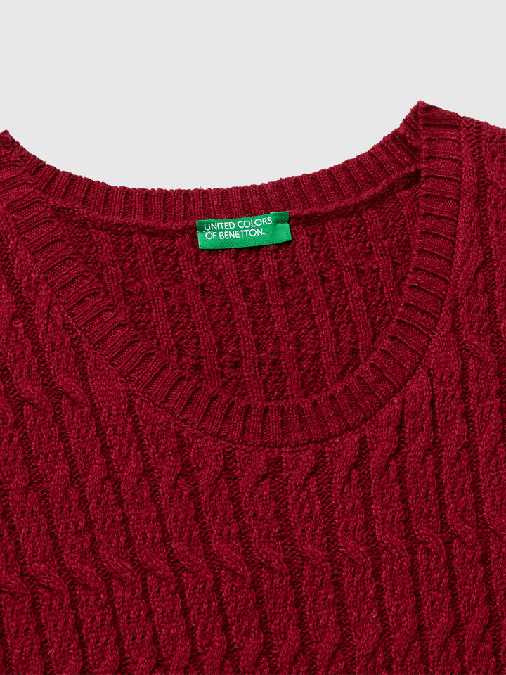 SLEEVELESS SWEATER Junior Girl image number 3